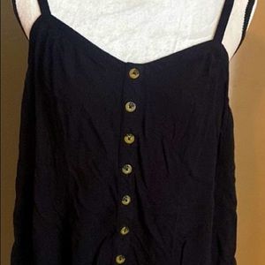 Torrid Button Down Flare Tank Top